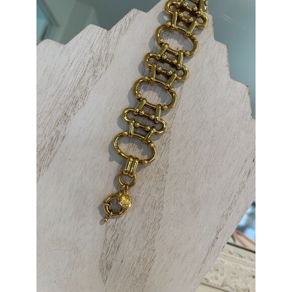 J. Crew Gold-Tone Chunky Chain Link Bracelet - Picture 3 of 4